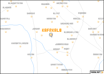 map of Kafr Kalb