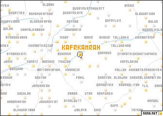 map of Kafr Kamrah