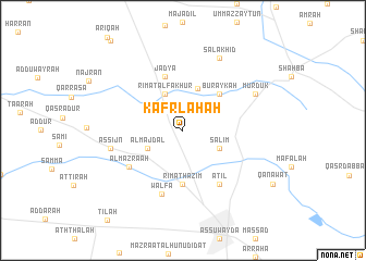 map of Kafr Lāḩah