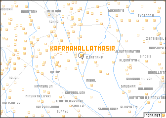 map of Kafr Maḩallat Masīr