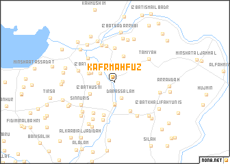 map of Kafr Maḩfūz̧