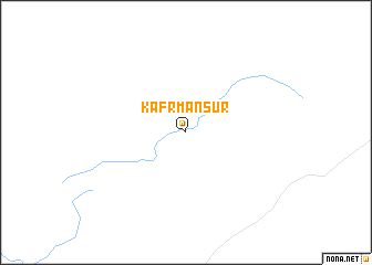 map of Kafr Manşūr