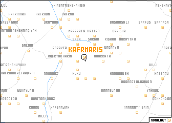 map of Kafr Māris