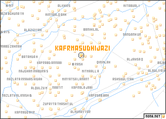 map of Kafr Mas‘ūd Ḩijāzī