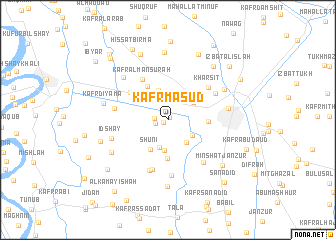 map of Kafr Mas‘ūd