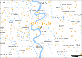 map of Kafr Mishlah