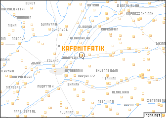 map of Kafr Mīt Fātik