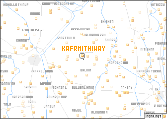 map of Kafr Mīt Ḩiwāy