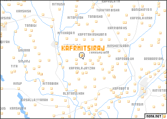 map of Kafr Mīt Sirāj