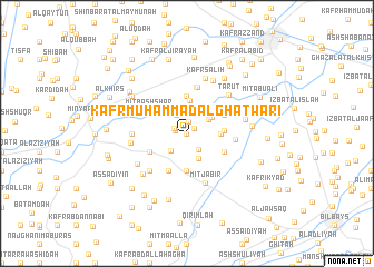 map of Kafr Muḩammad al Ghatwarī