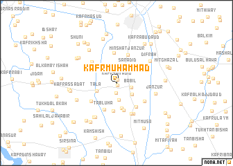 map of Kafr Muḩammad