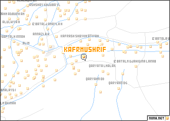 map of Kafr Mushrif