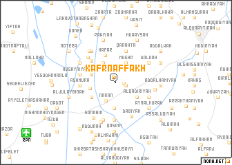 map of Kafr Naffākh