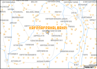 map of Kafr Nafrah al Baḩrī