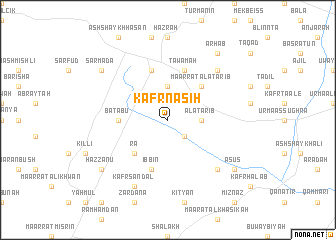 map of Kafr Nāşiḩ