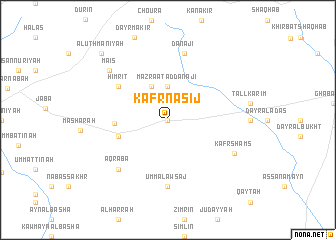 map of Kafr Nāsij