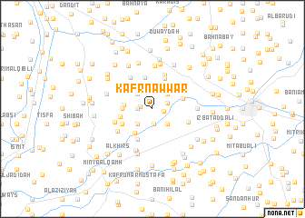 map of Kafr Nawwār