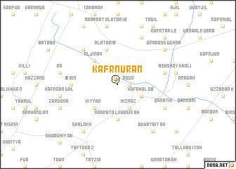 map of Kafr Nūrān