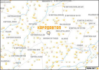 map of Kafr Qabţān