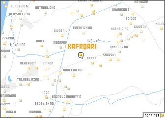 map of Kafr Qari‘