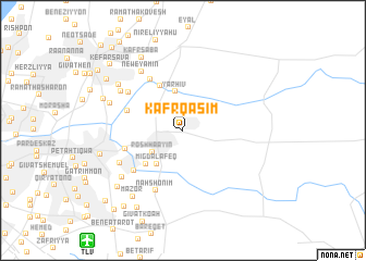 map of Kafr Qāsim