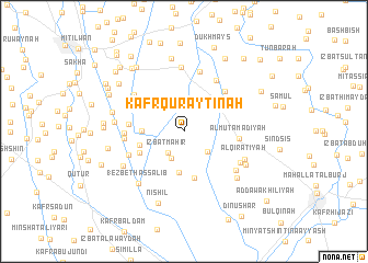 map of Kafr Qurayţinah