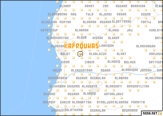 map of Kafr Qūwāş