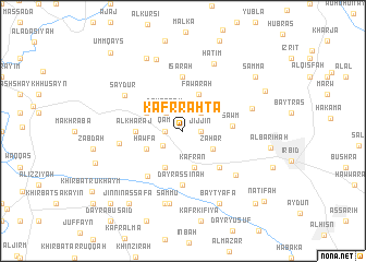 map of Kafr Raḩtā