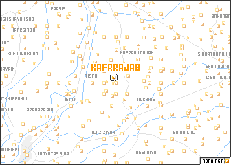 map of Kafr Rajab