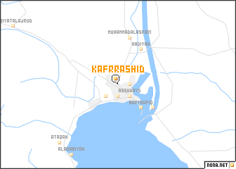 map of Kafr Rāshid