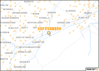 map of Kafr Şabbāḩ