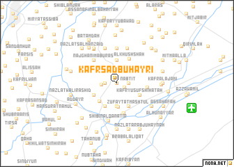 map of Kafr Sa‘d Buḩayrī