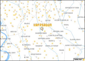 map of Kafr Sa‘dūn