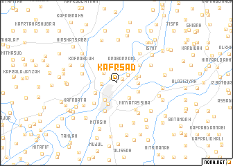 map of Kafr Sa‘d