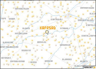 map of Kafr Sa‘d