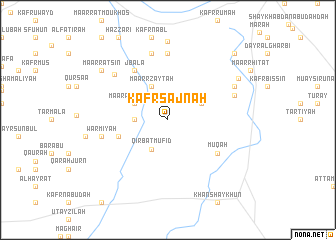 map of Kafr Sajnah