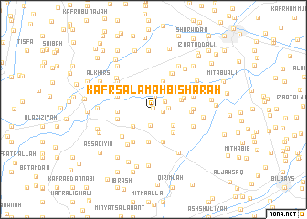 map of Kafr Salāmah Bishārah