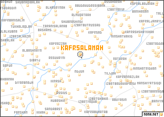 map of Kafr Salāmah