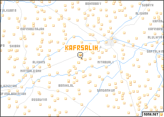 map of Kafr Şāliḩ