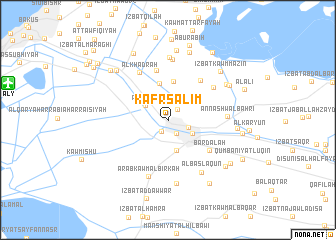 map of Kafr Salīm