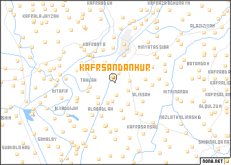 map of Kafr Sandanhūr