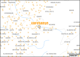 map of Kafr Şārūn