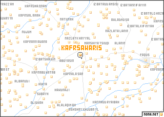 map of Kafr Sawāris