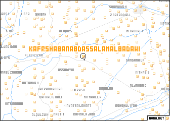 map of Kafr Sha‘bān ‘Abd as Salām al Badawī