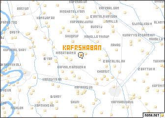 map of Kafr Sha‘bān