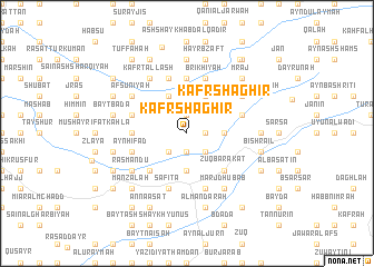 map of Kafr Shāghir