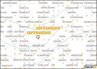 map of Kafr Shāghir