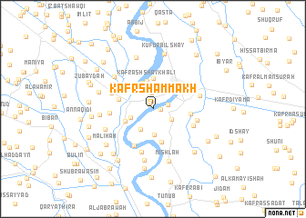 map of Kafr Shammākh