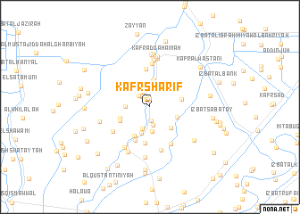 map of Kafr Sharīf