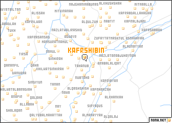 map of Kafr Shibīn